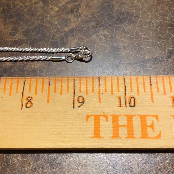 Silver necklace sparkling Italian womans sparkle beautiful classy elegant new - Picture 9 of 10